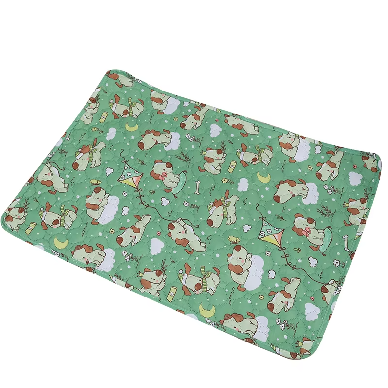 Doodle Waterproof Dog Blanket – Dog cartoon print (green)