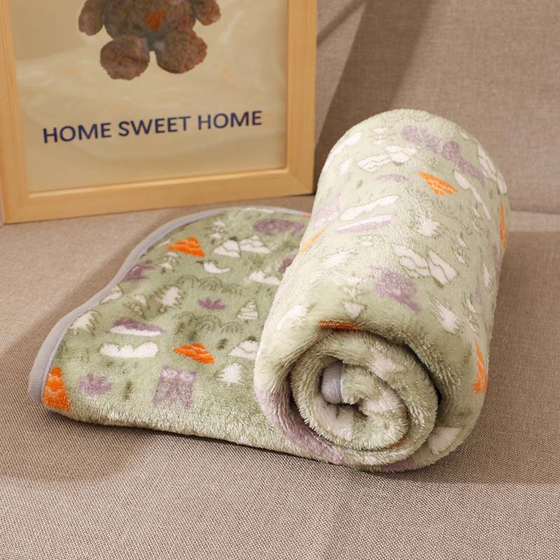 Clover Soft Flannel Dog Blanket — Forests