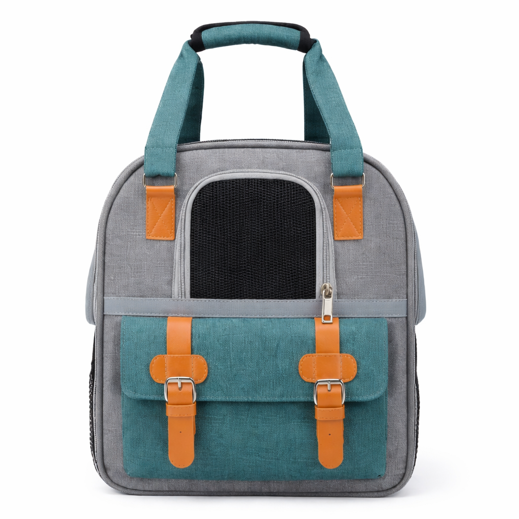 The Fur Lodge Modern Cat Carrier Backpack with Mesh Ventilation