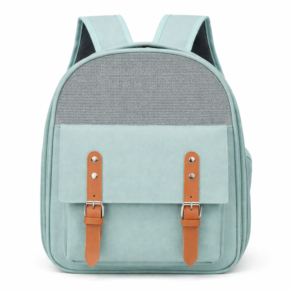 The Fur Lodge Modern Cat Carrier Backpack with Mesh Ventilation