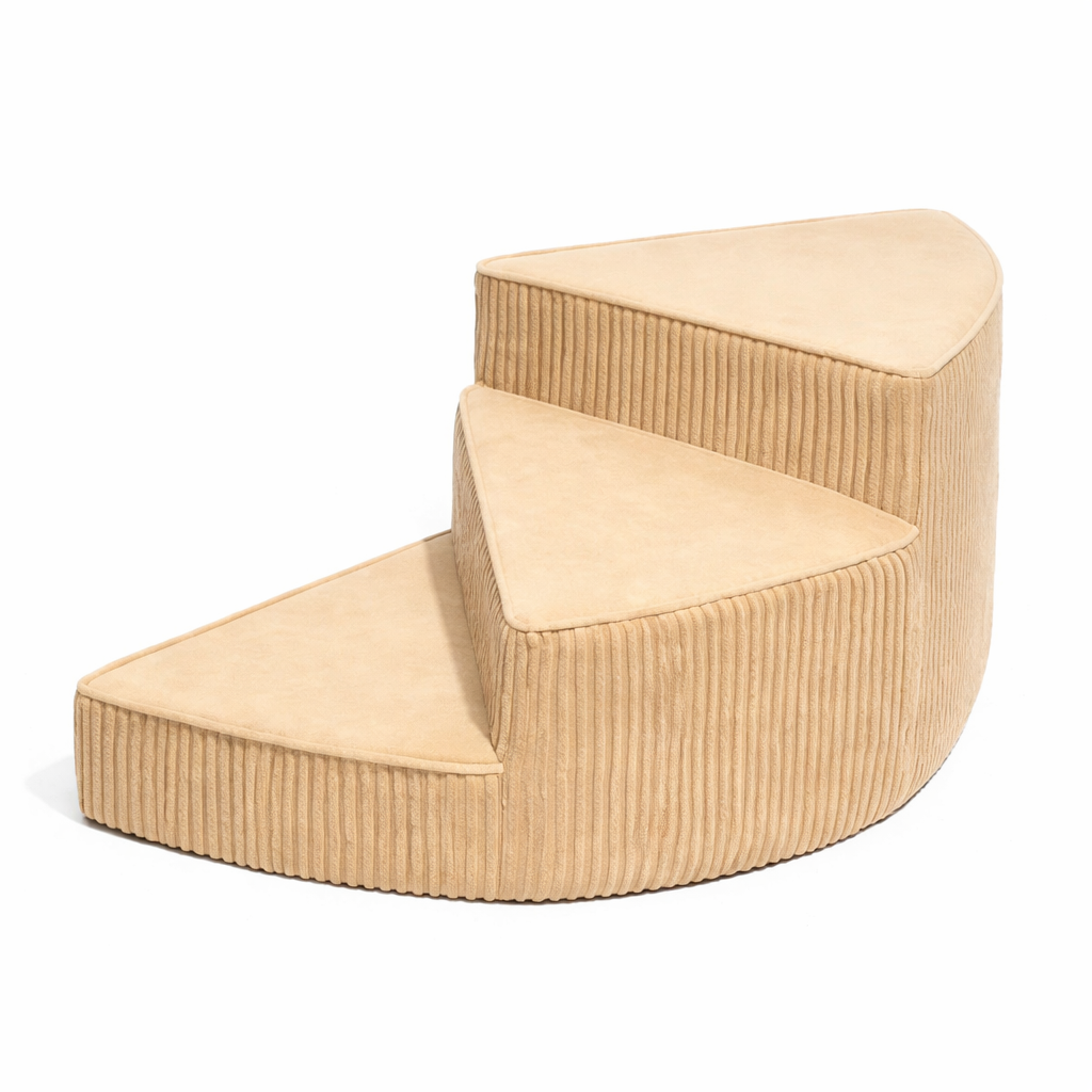 The Fur Lodge Orthopedic Dog Stairs for Couch Non-Slip Foam Pet Steps