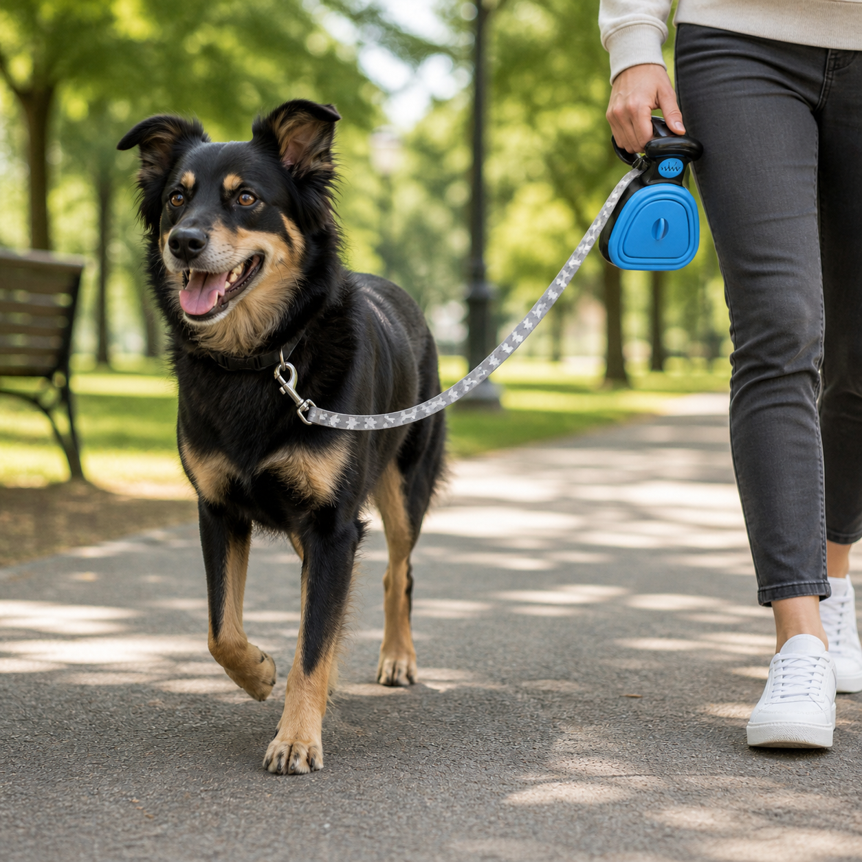 The Fur Lodge Foldable Dog Pooper Scooper with Waste Bags