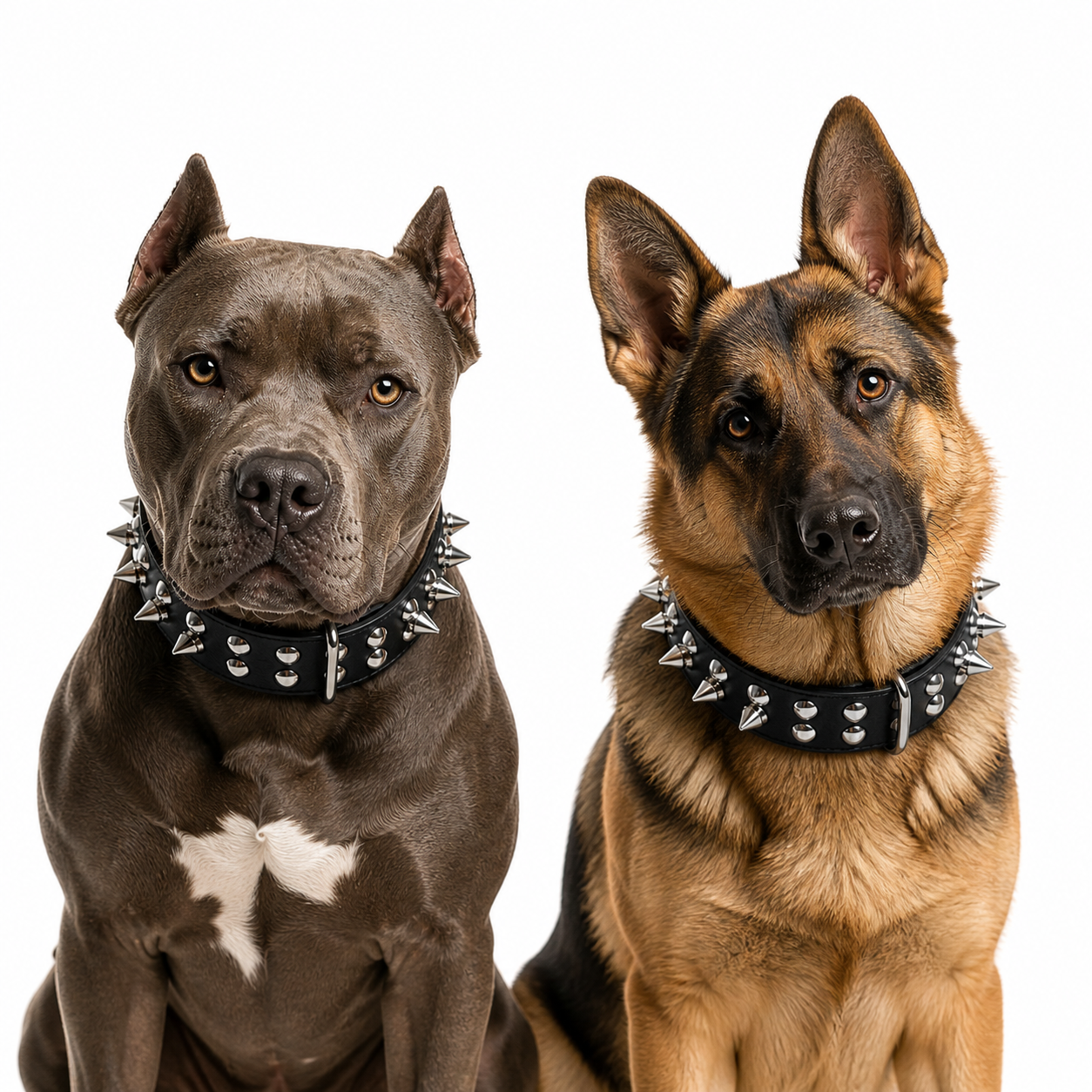 Rebel Studded Dog Collar & Leash Set