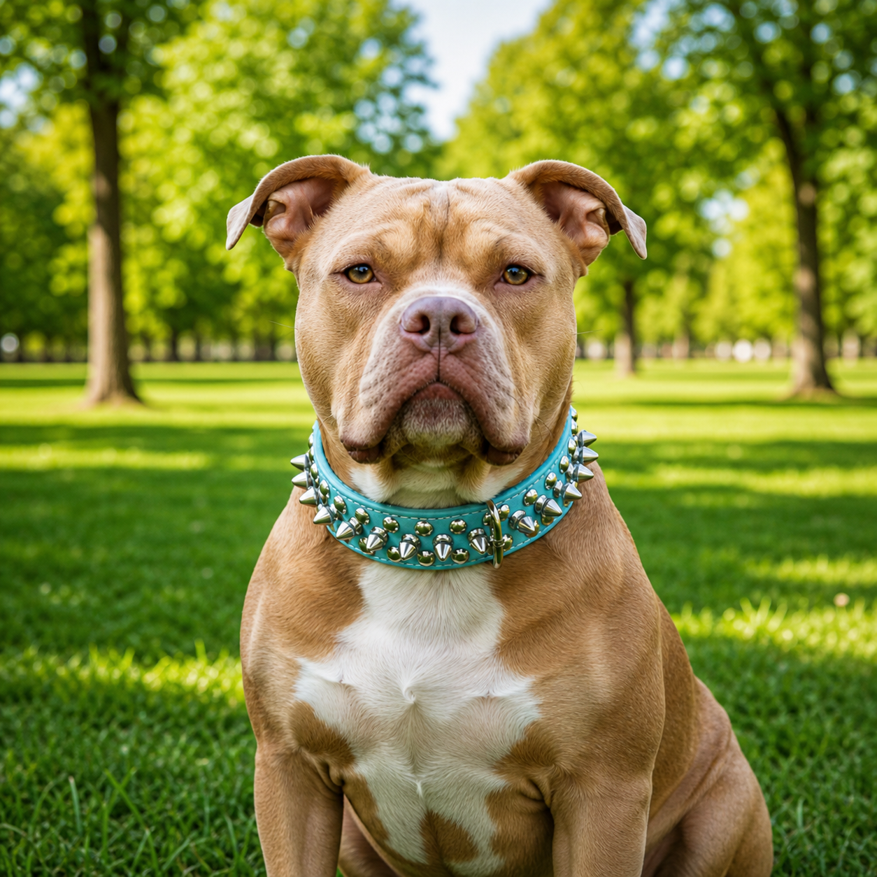 Rebel Studded Dog Collar & Leash Set