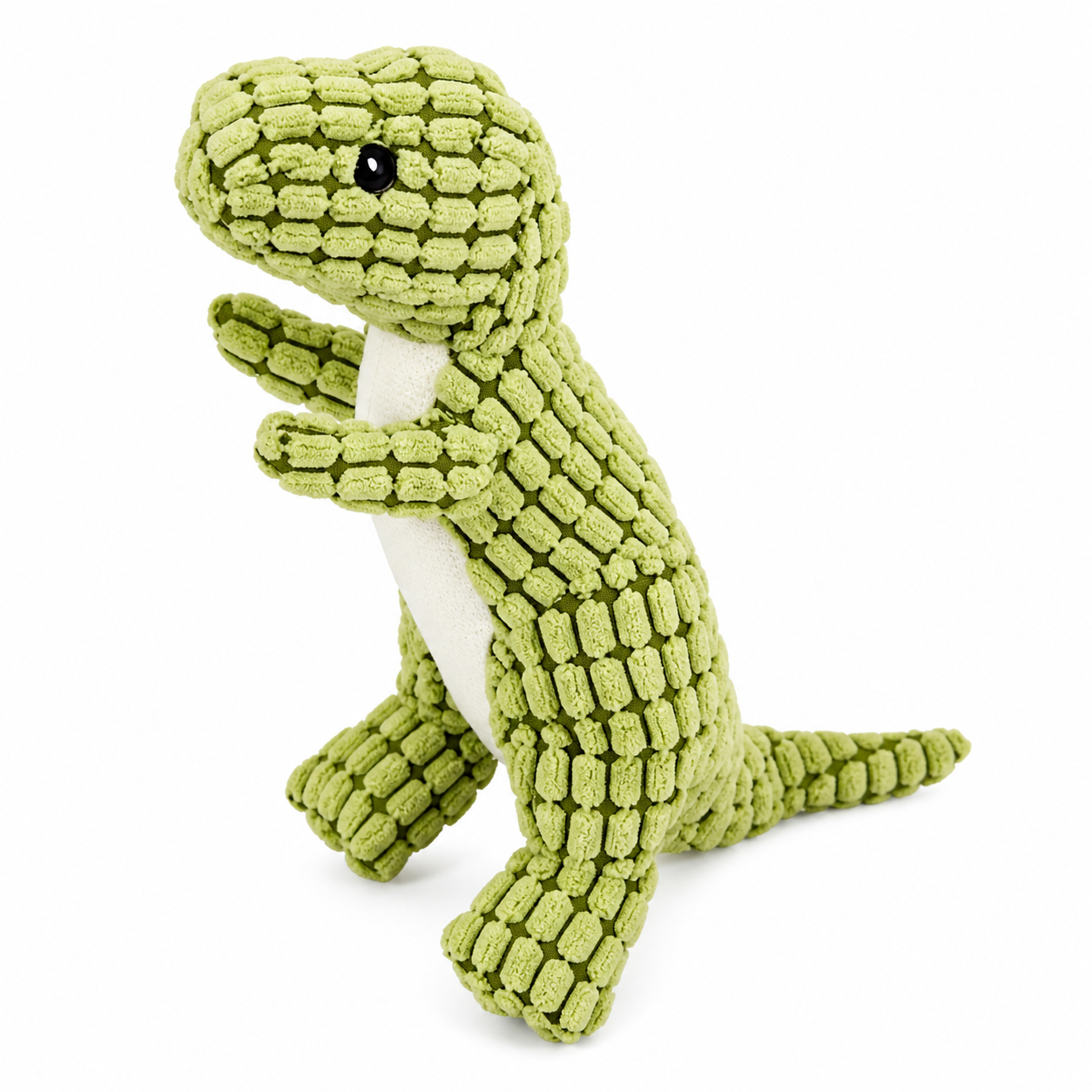 The Fur Lodge Indestructible Dinosaur Plush Dog Toy for Aggressive Chewers