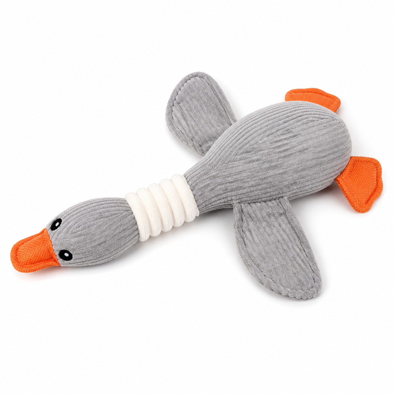 Waddles goose dog toy in Gray