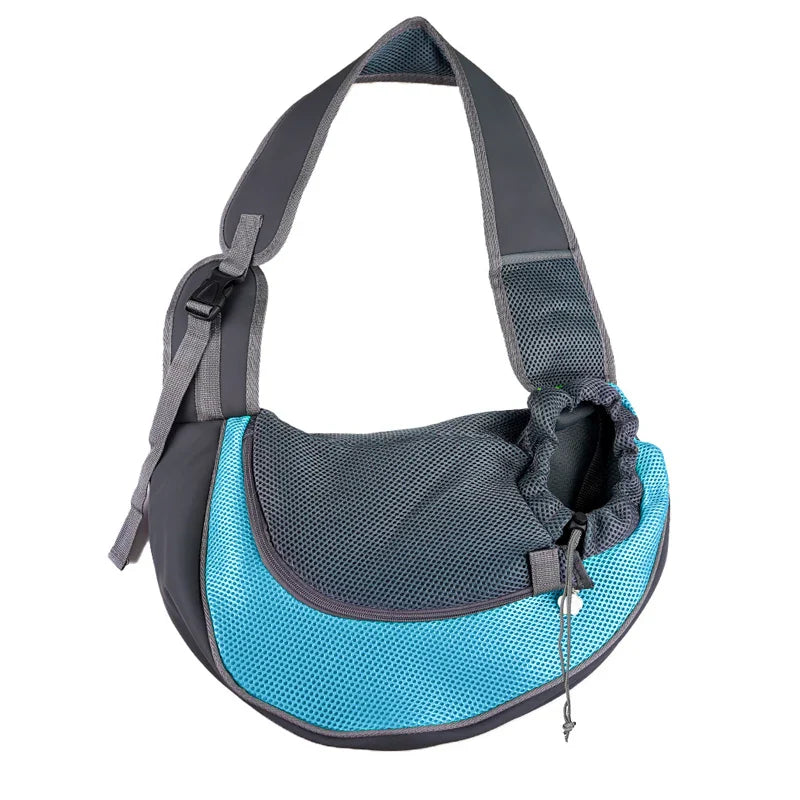 Ranger dog sling carrier in lake blue