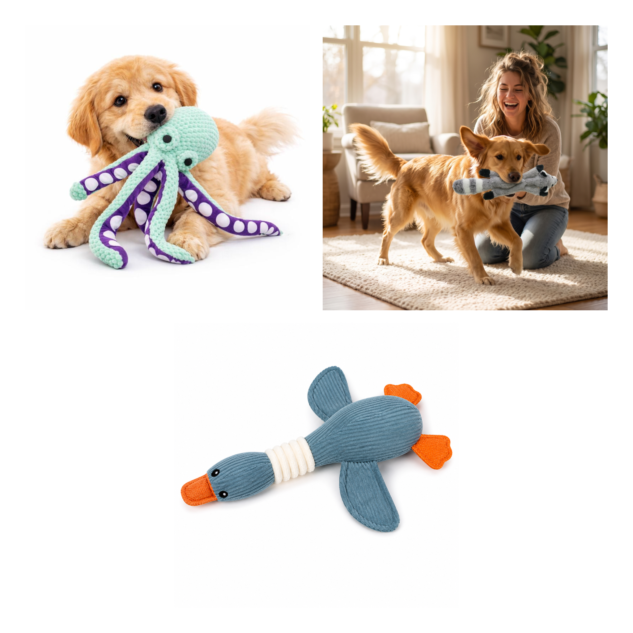 Cozy Squeak Trio — all 3 items
