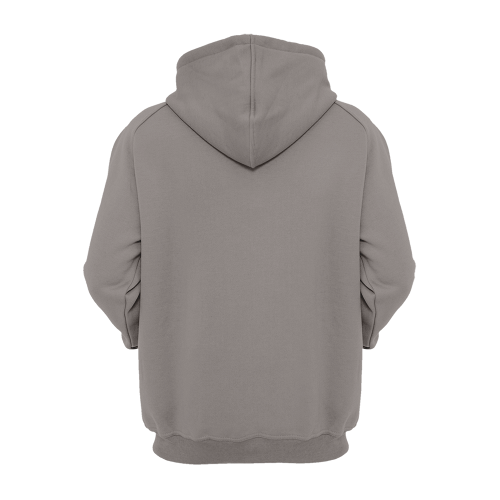 Great Dane big face hoodie, plain back view