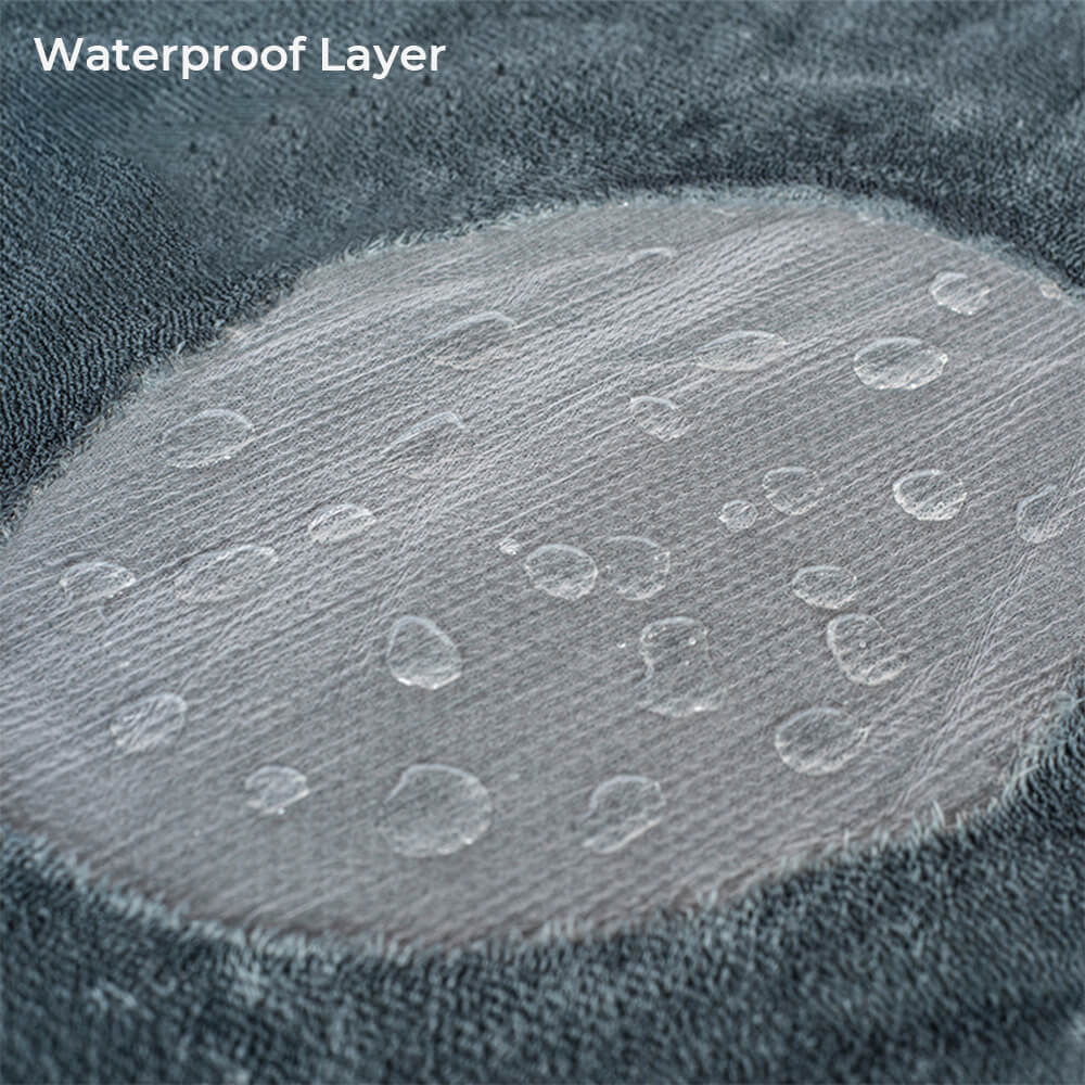 Cabin sherpa dog blanket — hidden waterproof layer