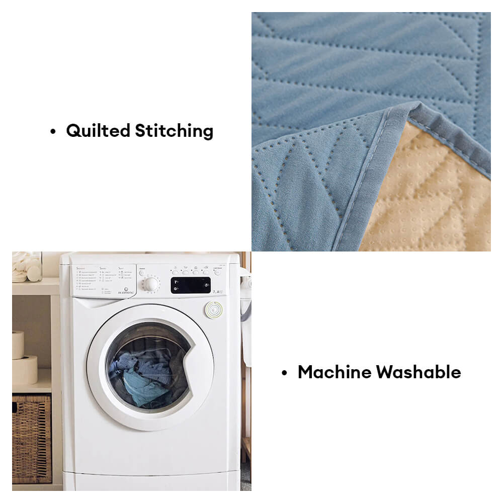 Shield waterproof dog blanket quilted stitching detail