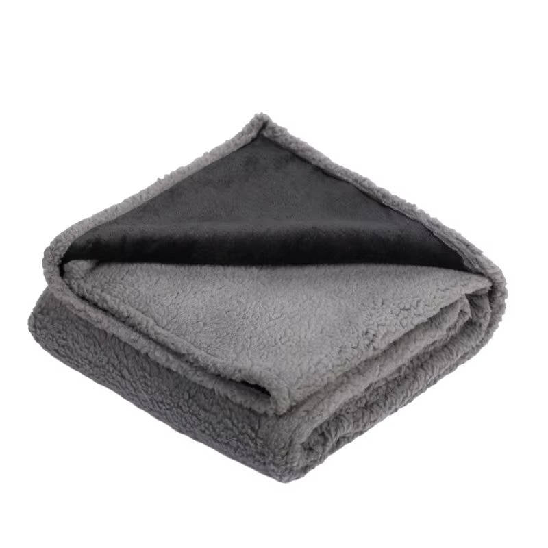Ranger Waterproof Sherpa Dog Blanket — Light Gray