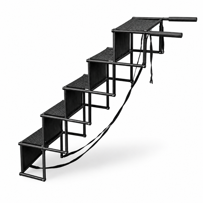 Boost Foldable Dog Car Stairs — low-impact steps that protect joints