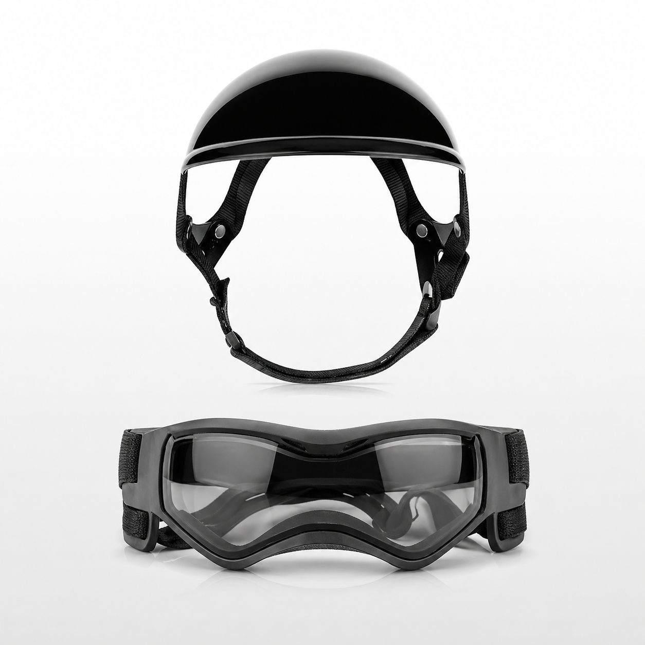 The Fur Lodge Dog Helmet and Goggles Set