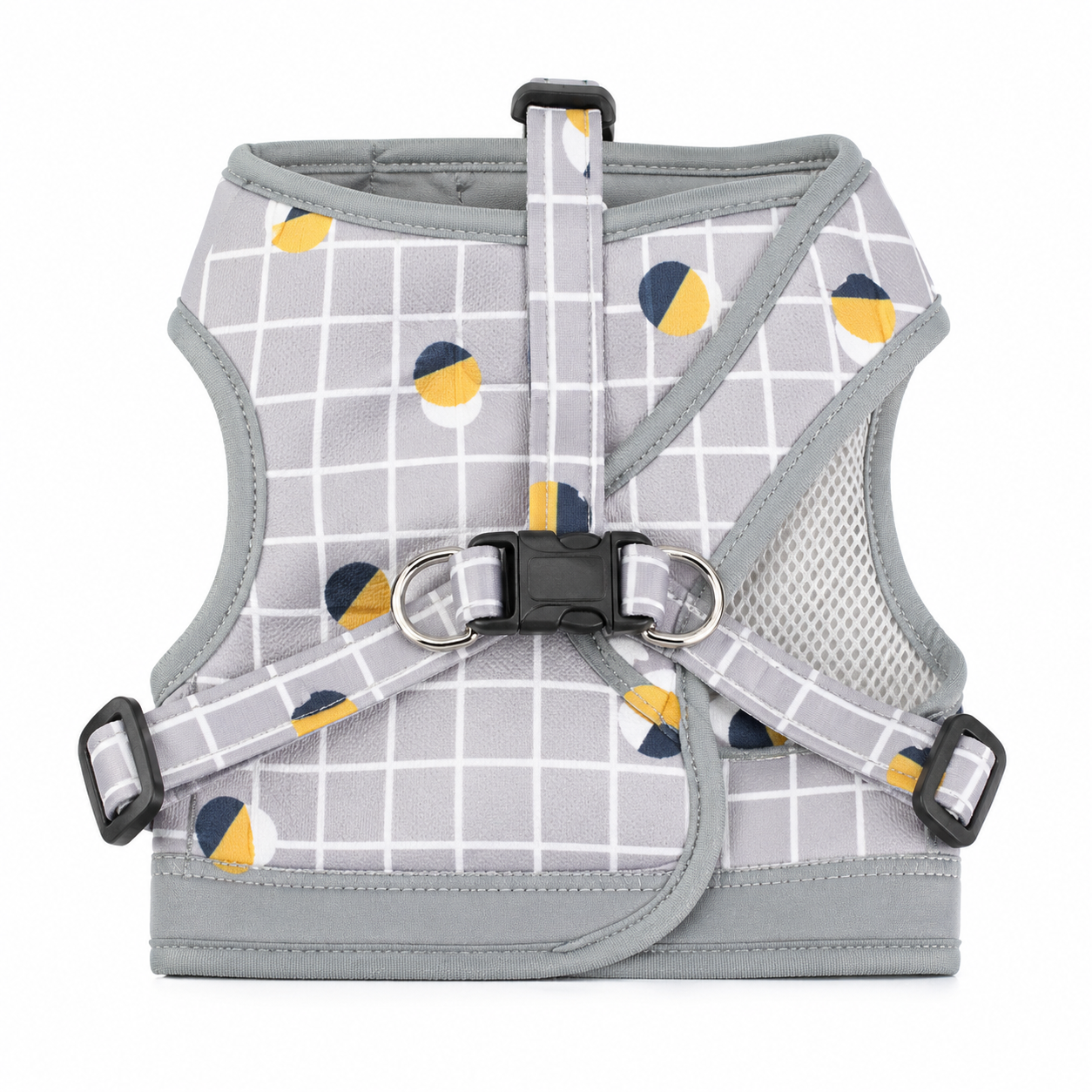 The Fur Lodge Plaid Reflective Dog Harness and Leash Set