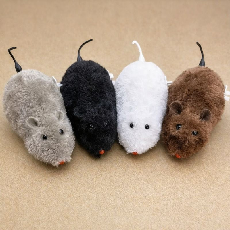 Brown, gray and white Scamper Wind-Up Chase Toys