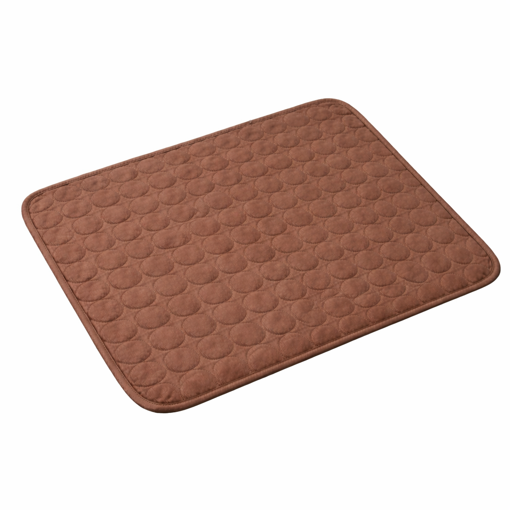 Brisk cooling dog mat in Coffee
