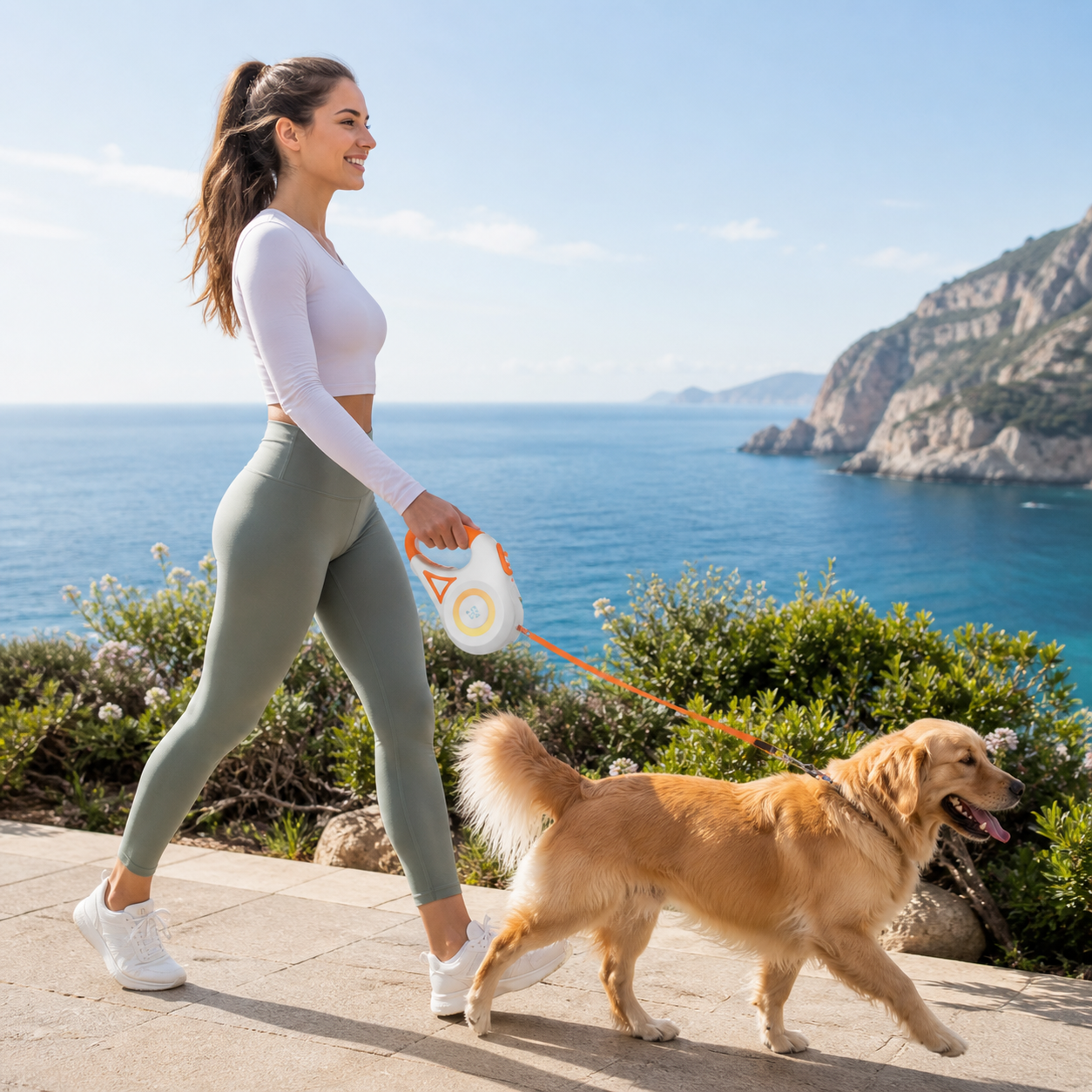 The Fur Lodge LED Retractable Dog Leash 5m