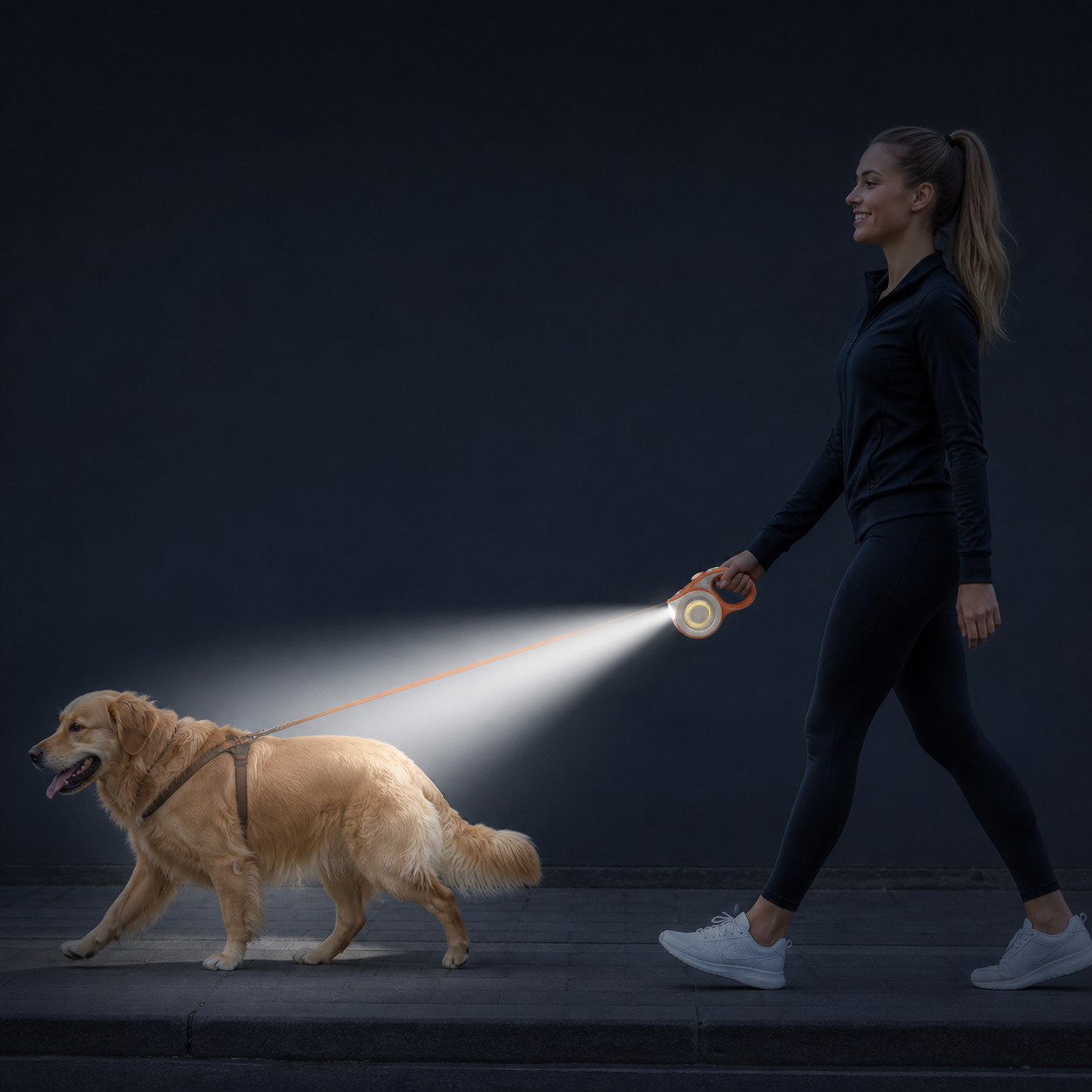 The Fur Lodge LED Retractable Dog Leash 5m