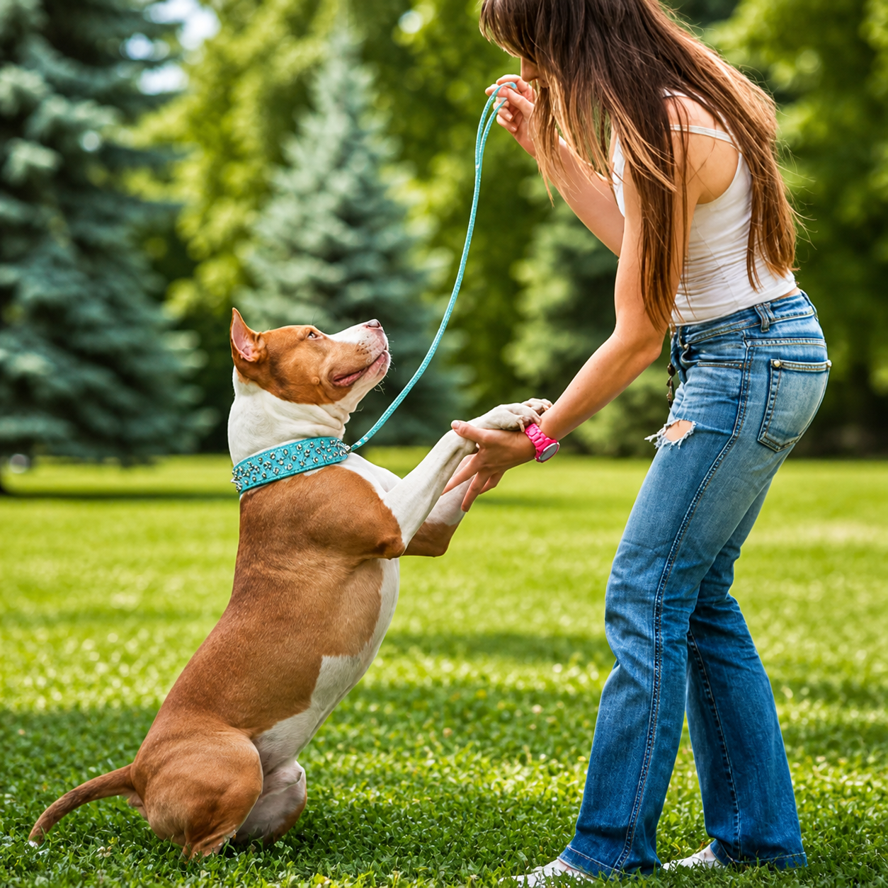 Rebel Studded Dog Collar & Leash Set
