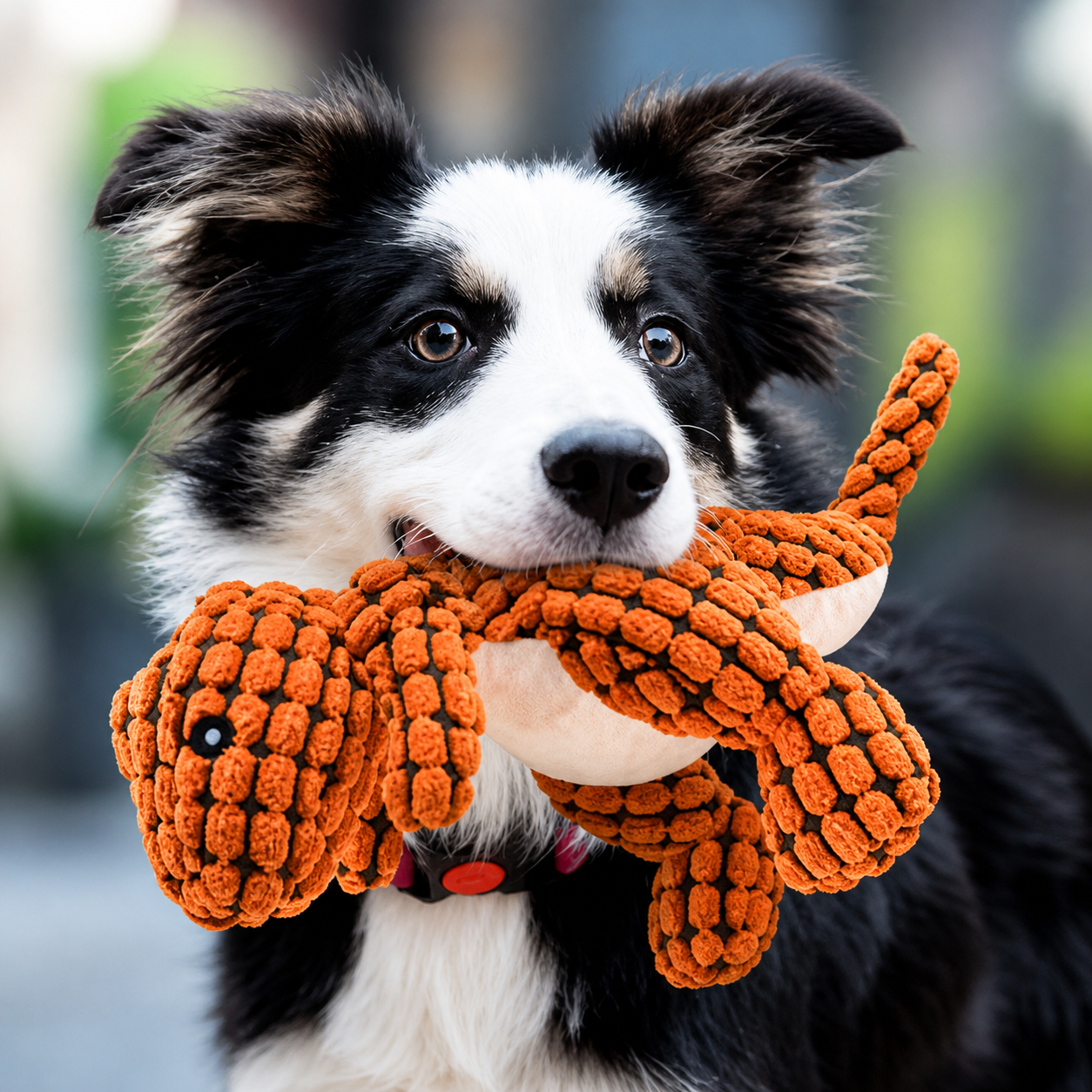 The Fur Lodge Indestructible Dinosaur Plush Dog Toy for Aggressive Chewers