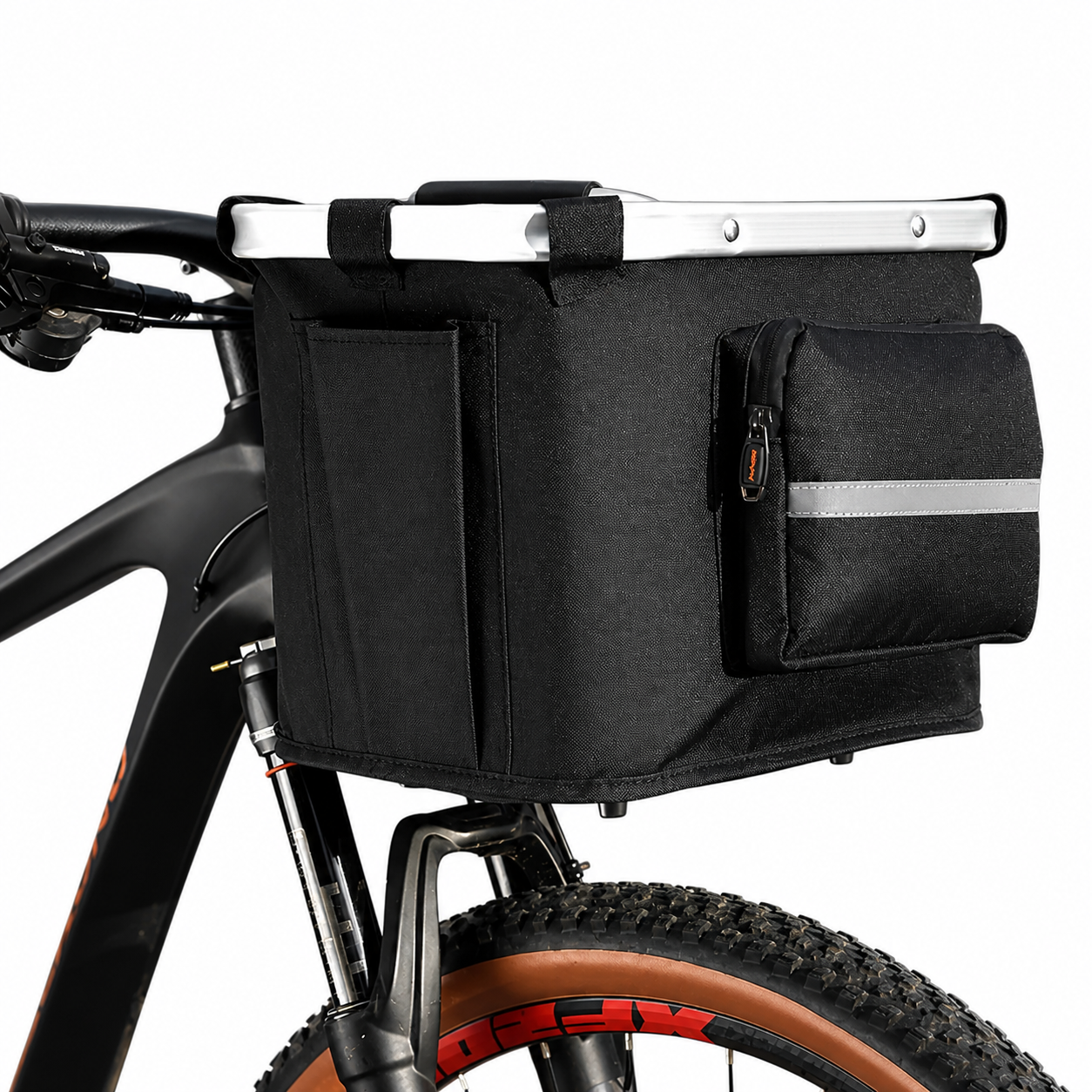 The Fur Lodge Foldable Dog Bike Basket Carrier for Small Cats and Dogs