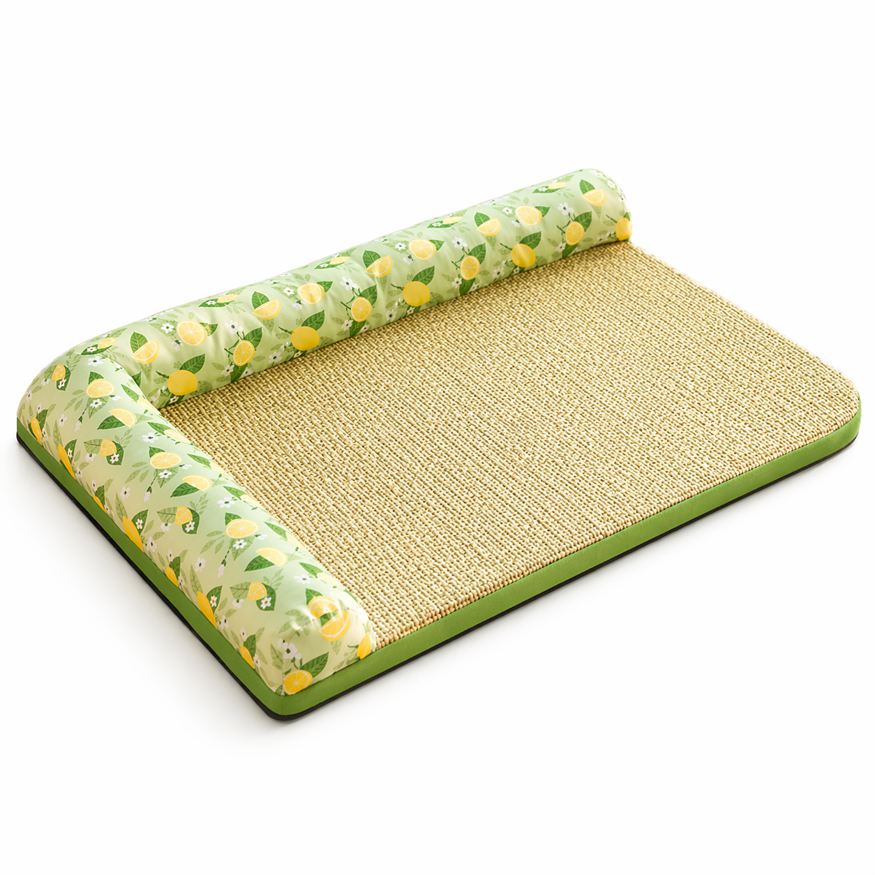 The Fur Lodge Cooling Pet Bed Mat with Bolster for Cats & Small Dogs
