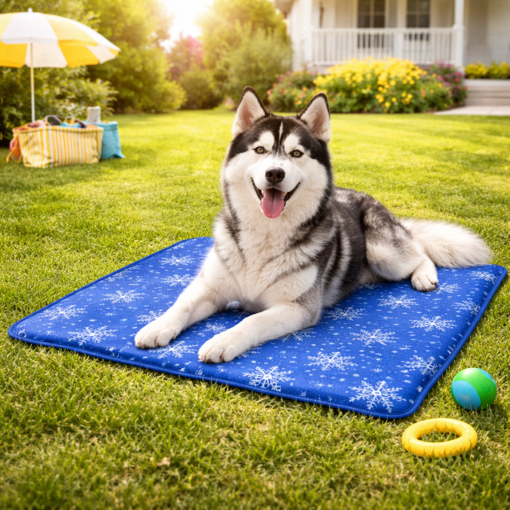 The Fur Lodge Self Cooling Gel Dog Mat Pressure-Activated 17.7" x 17.7"
