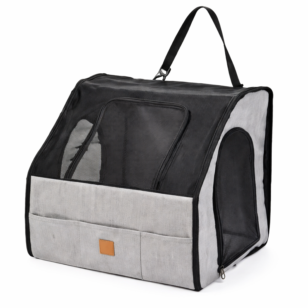 The Fur Lodge Foldable Pet Car Seat Carrier