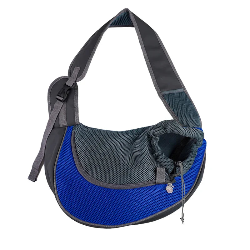 Ranger dog sling carrier in blue