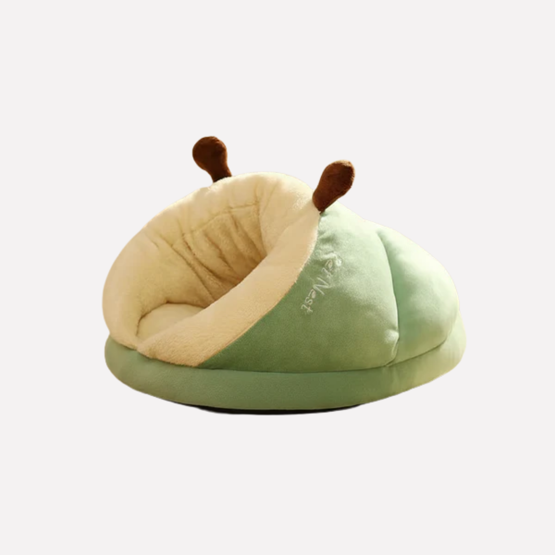 Loafer slipper dog bed in Green