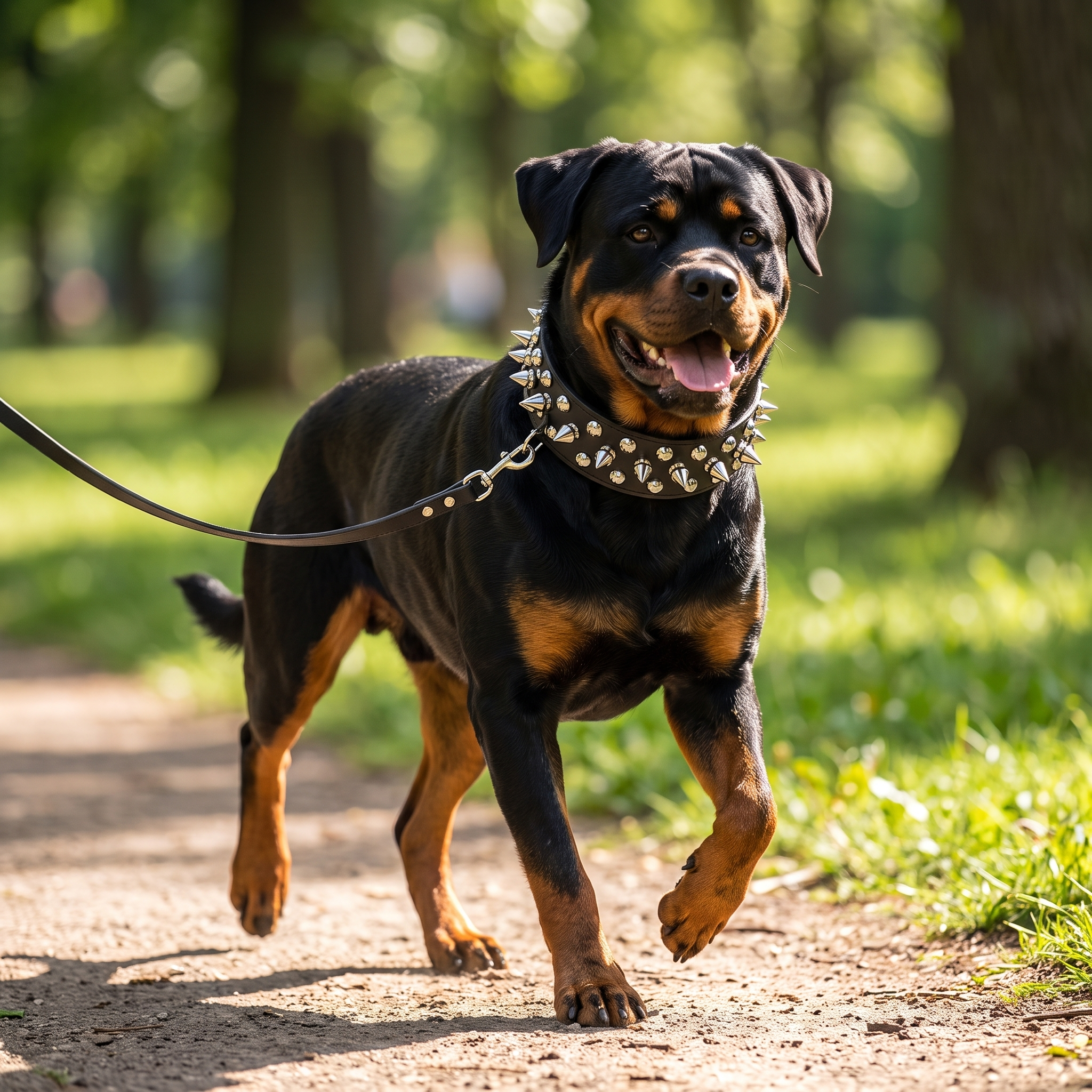 Rebel studded collar and leash video cover
