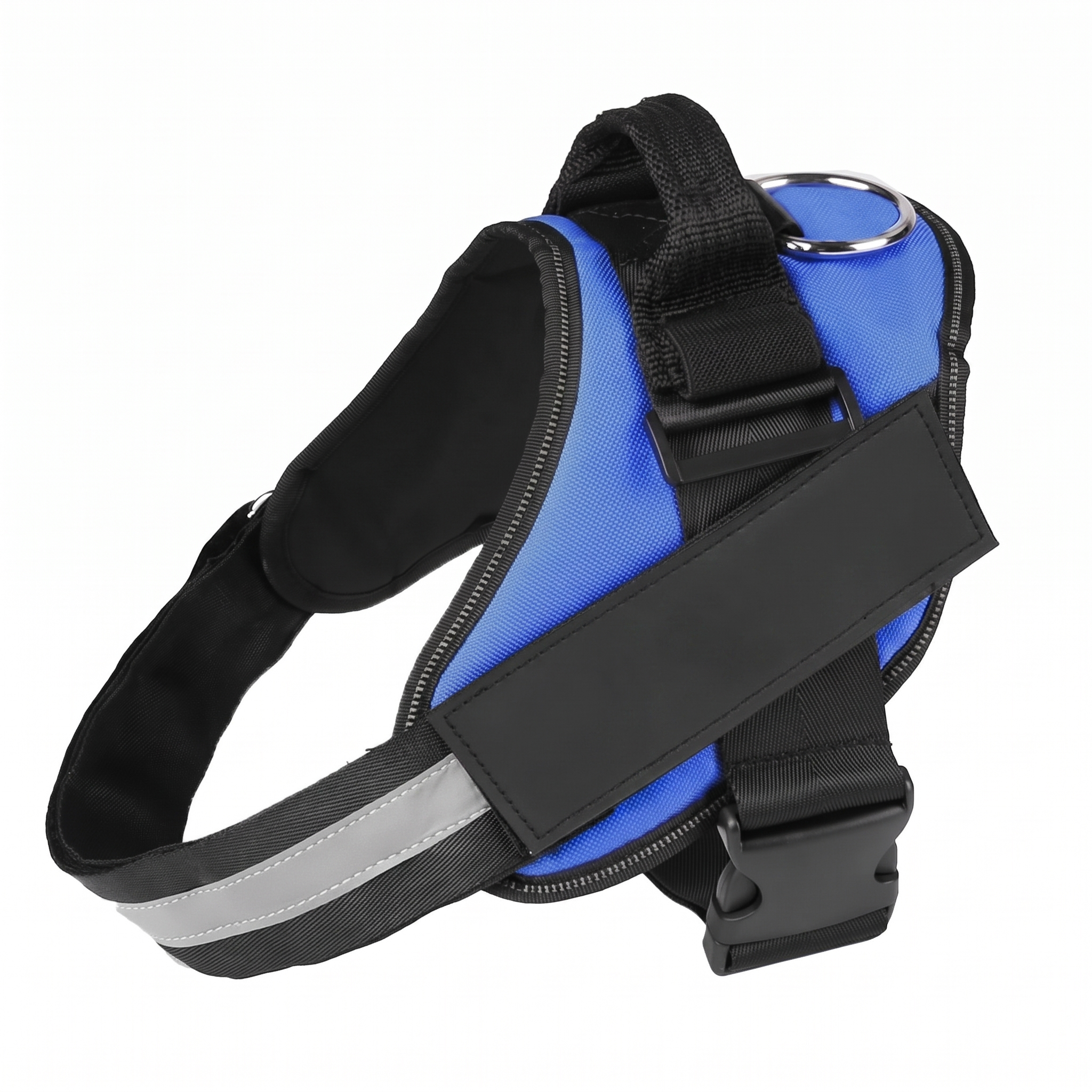 Steady No-Pull Dog Harness in Blue with top handle and reflective strap