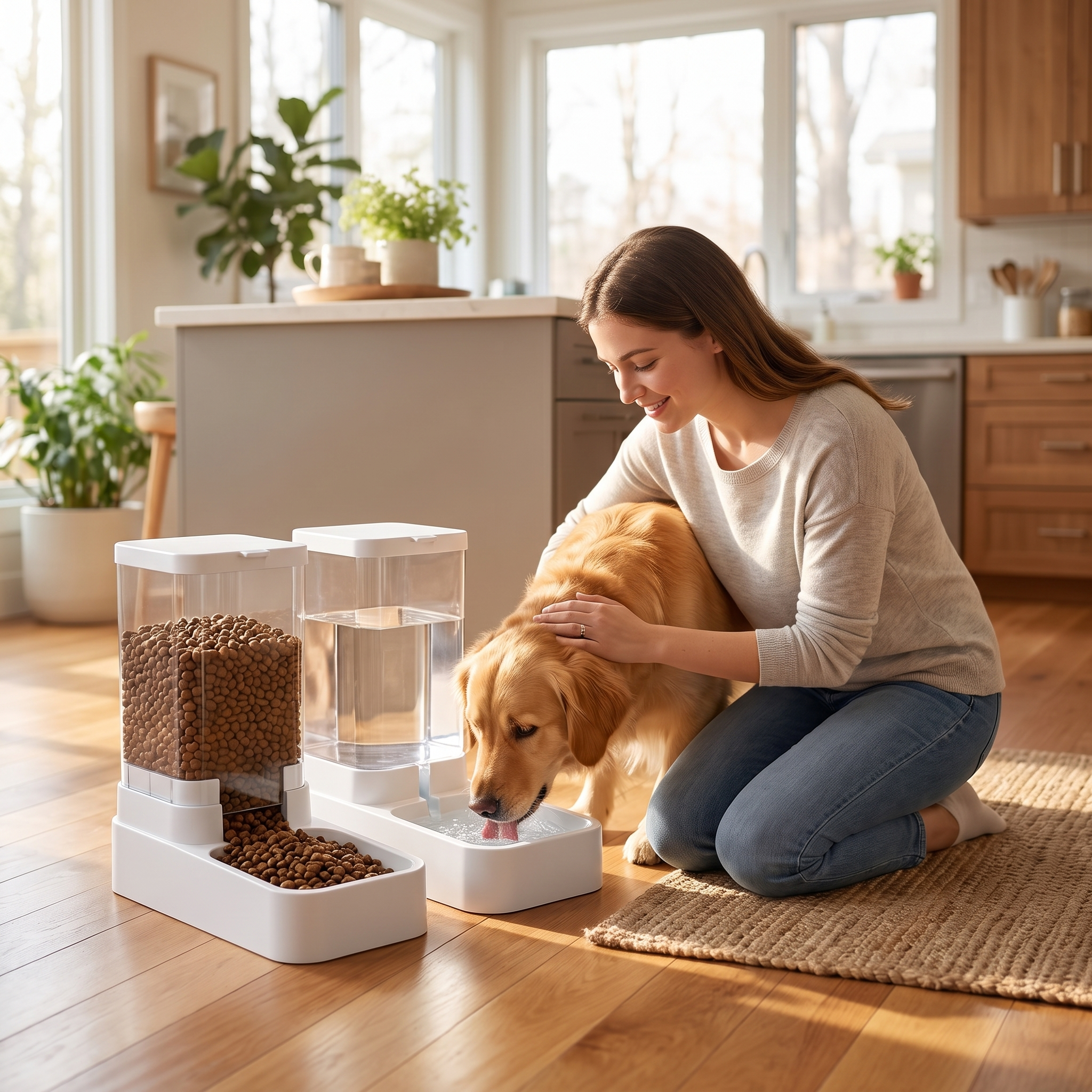 Fount gravity dog feeder and water dispenser video cover