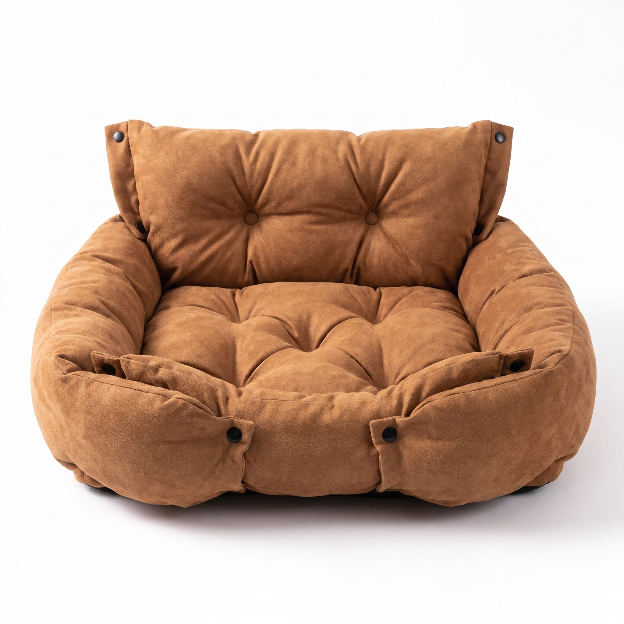 Nuzzinel Trio 3-in-1 transforming dog bed in brown