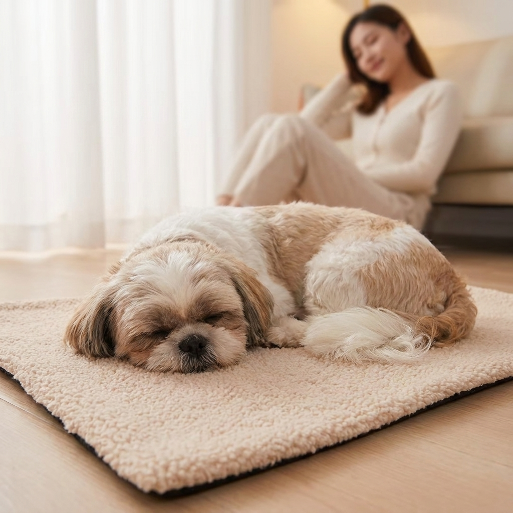 Self-warming comfort for cozy dogs