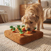 Dog foraging plush carrots from the Nuzzinel Sprout carrot snuffle toy