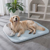 Dog relaxing on the Breezy blue cooling mat