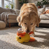 Dog playing with the Dabble treat dispenser dog toy