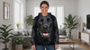 Black Labrador all-over-print hoodie model video