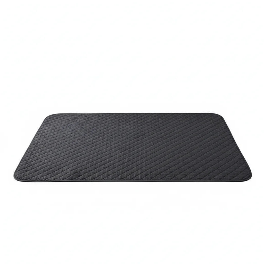 Otter Waterproof Dog Blanket – folded showing the quilted top and reverse side