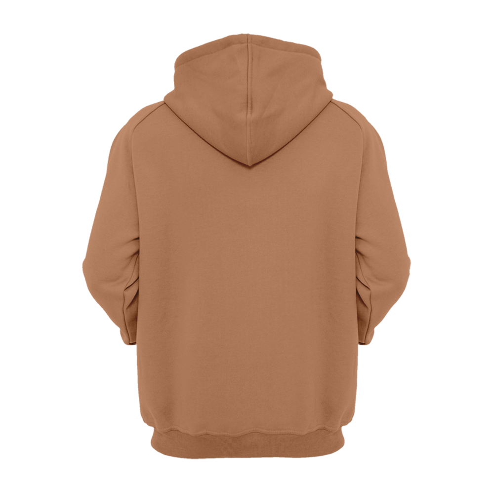 Rhodesian Ridgeback big face hoodie, plain back view